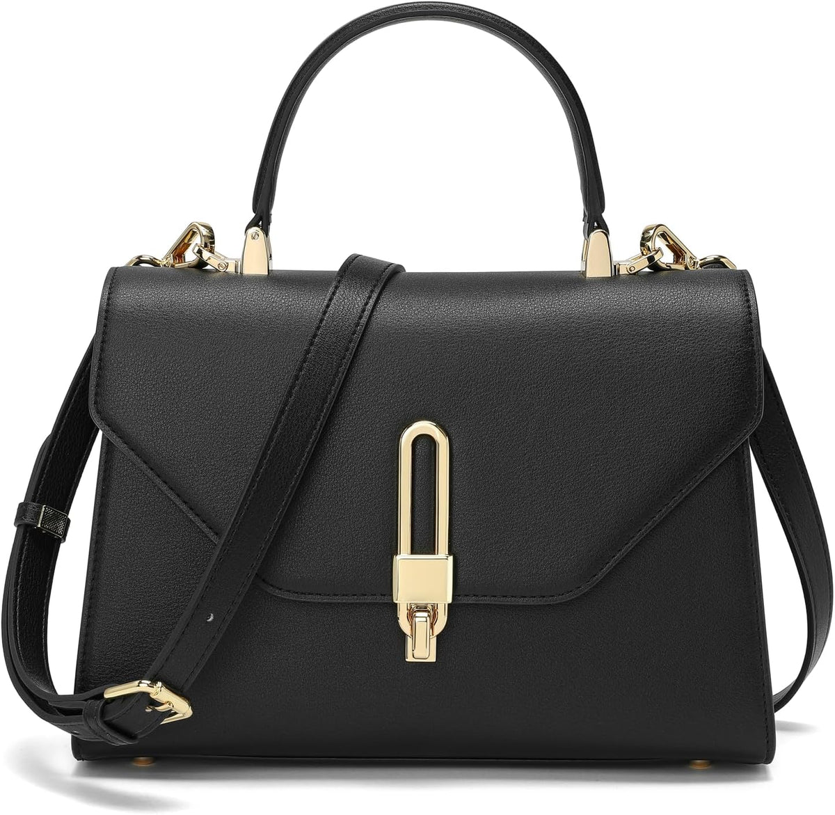 Top Handle Bag Fashion Leather Satchel Bag for Ladies, Zipper Pocket, Metal,Leather Tote Bag for Women.
