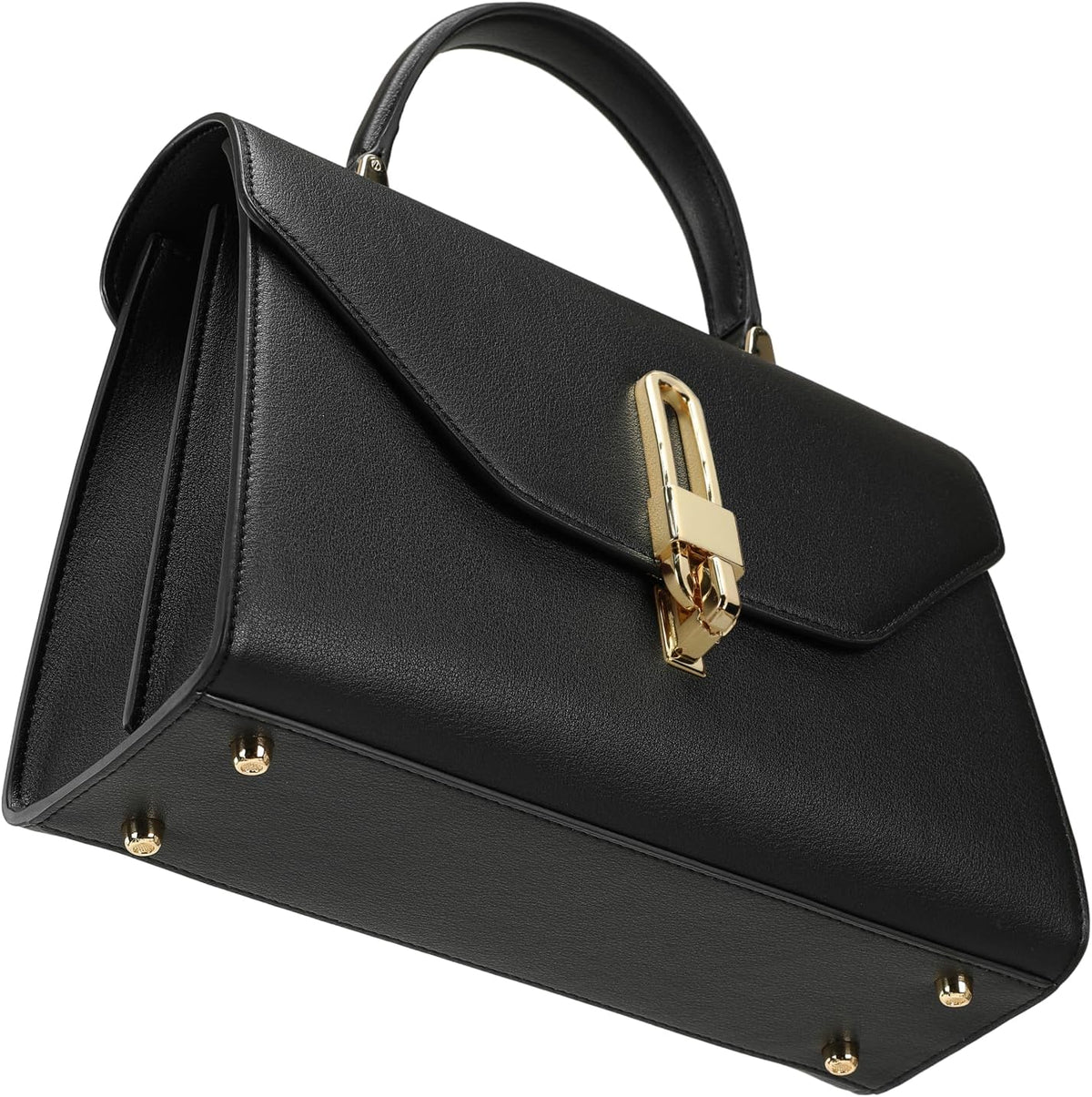 Top Handle Bag Fashion Leather Satchel Bag for Ladies, Zipper Pocket, Metal，Leather Tote Bag for Women.