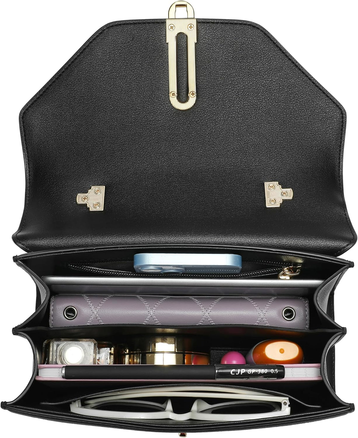 Top Handle Bag Fashion Leather Satchel Bag for Ladies, Zipper Pocket, Metal，Leather Tote Bag for Women.